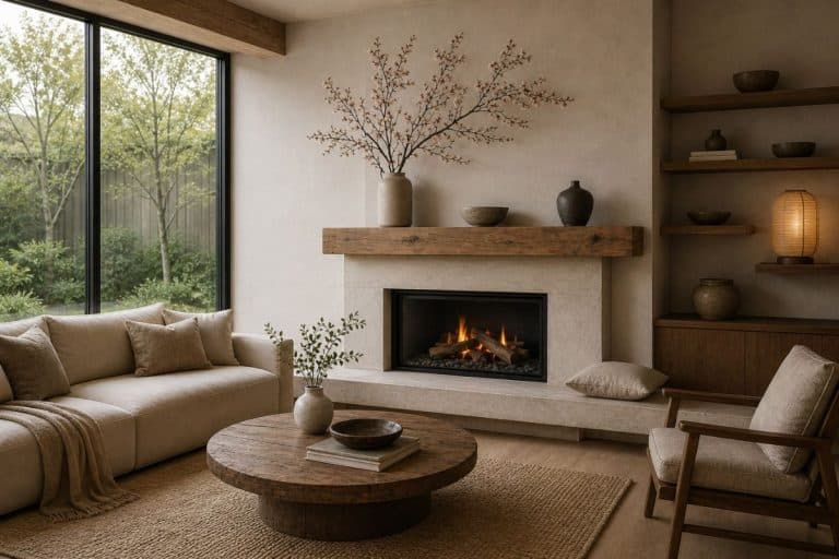 10 Beautiful Japandi Fireplace Ideas That Create a Peaceful, High-End Look