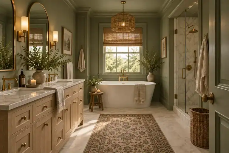 25+ Color Drenching Bathroom Ideas for a Bold, Designer Look